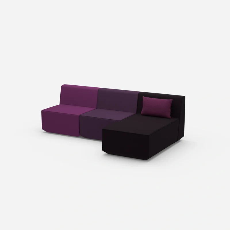 3er Sofa mit Recamiere