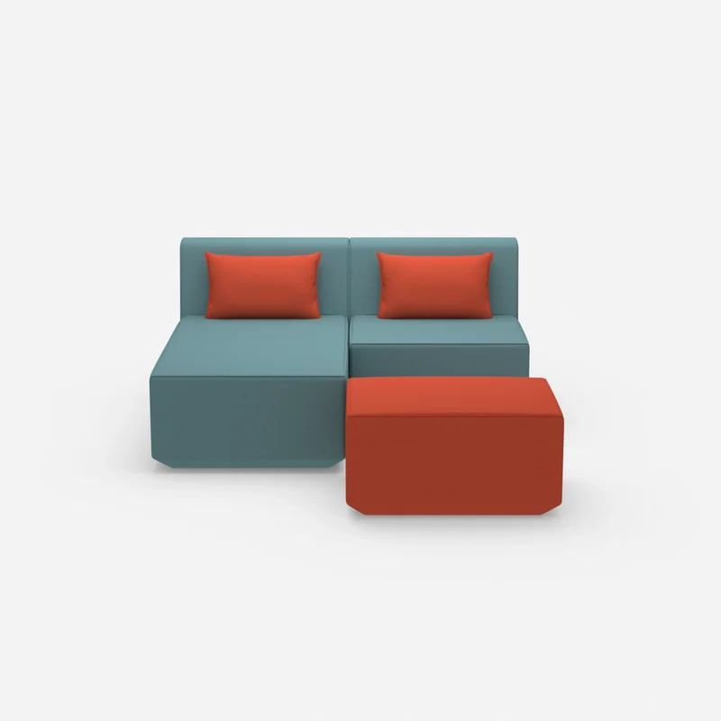 Zweisitzer modulares Sofa mit Funktion