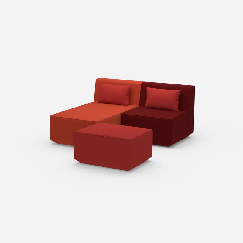 Zweisitzer modulares Sofa mit Funktion