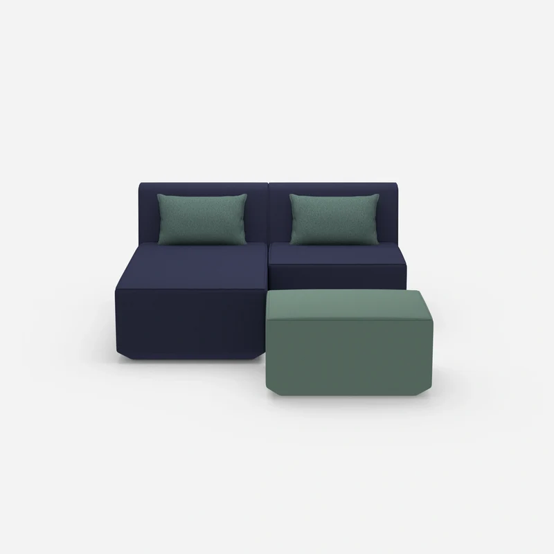 Zweisitzer modulares Sofa mit Funktion