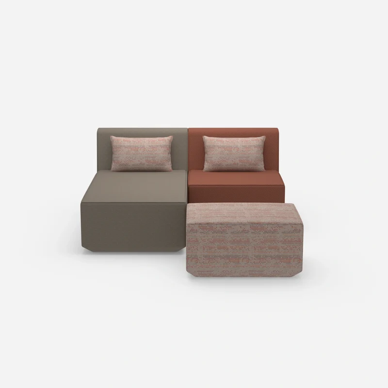 Zweisitzer modulares Sofa mit Funktion