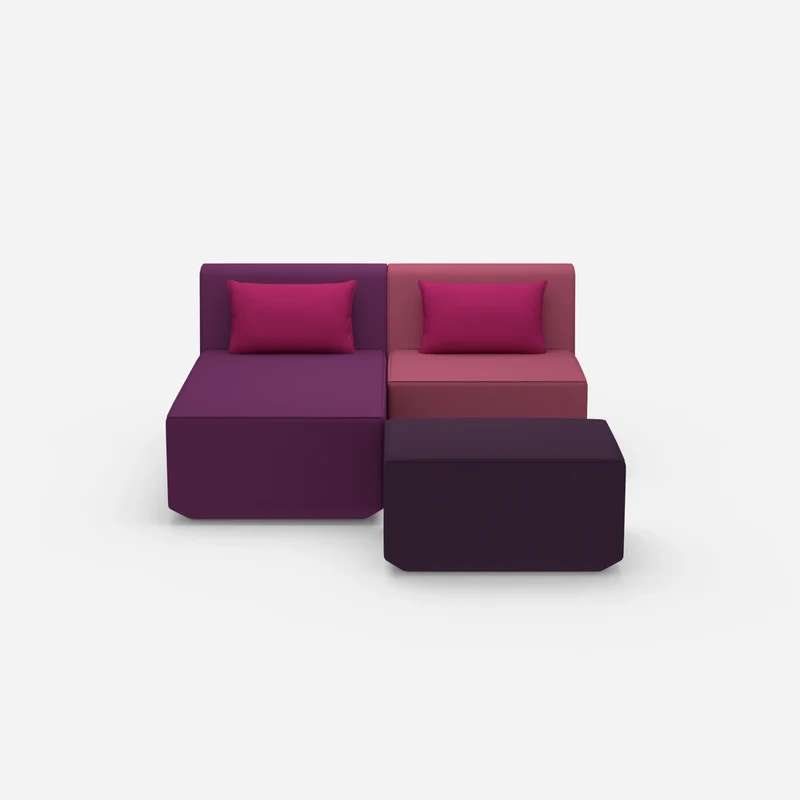 Zweisitzer modulares Sofa mit Funktion