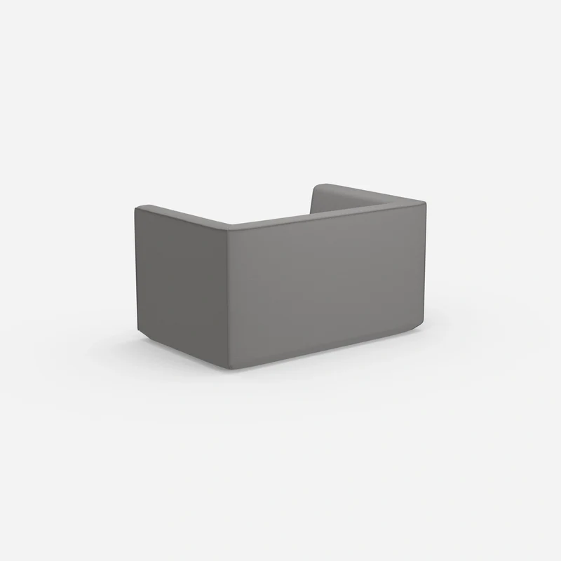 Modernes Zweisitzer Sofa mit hohem Rücken