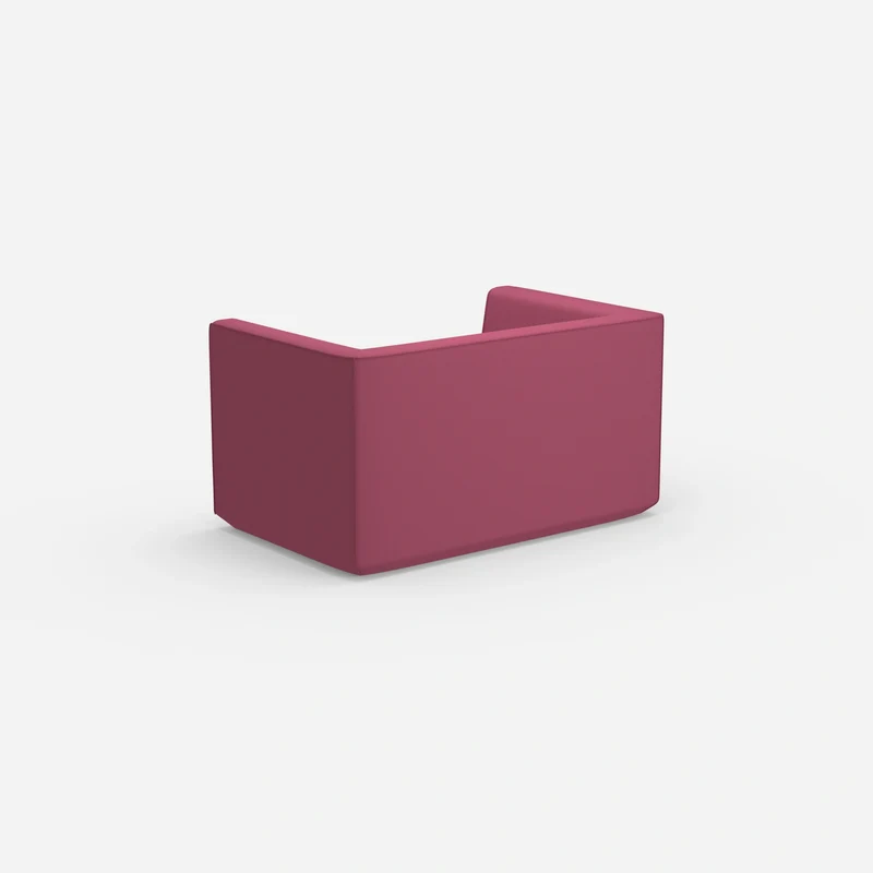 Modernes Zweisitzer Sofa mit hohem Rücken