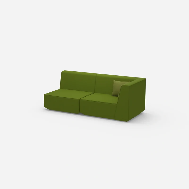 Sofa Zweisitzer grün 180 cm breit