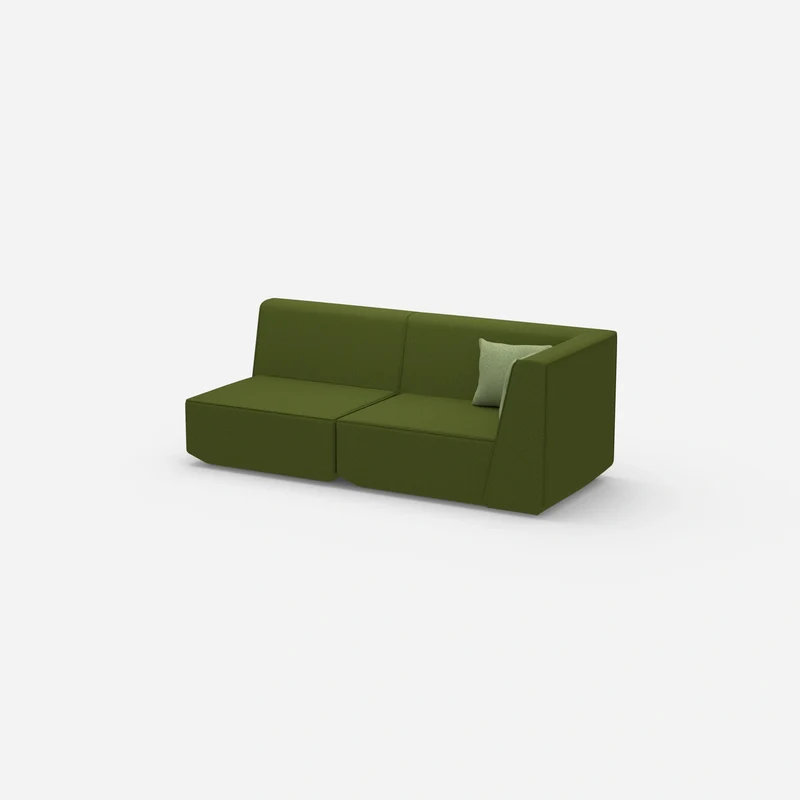 Sofa Zweisitzer grün 180 cm breit