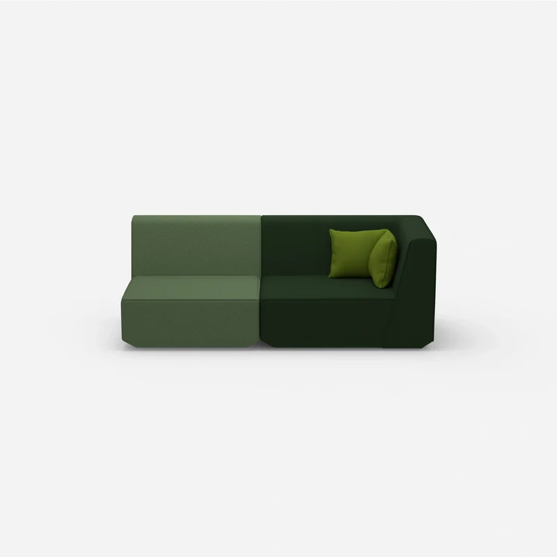 Sofa Zweisitzer grün 180 cm breit