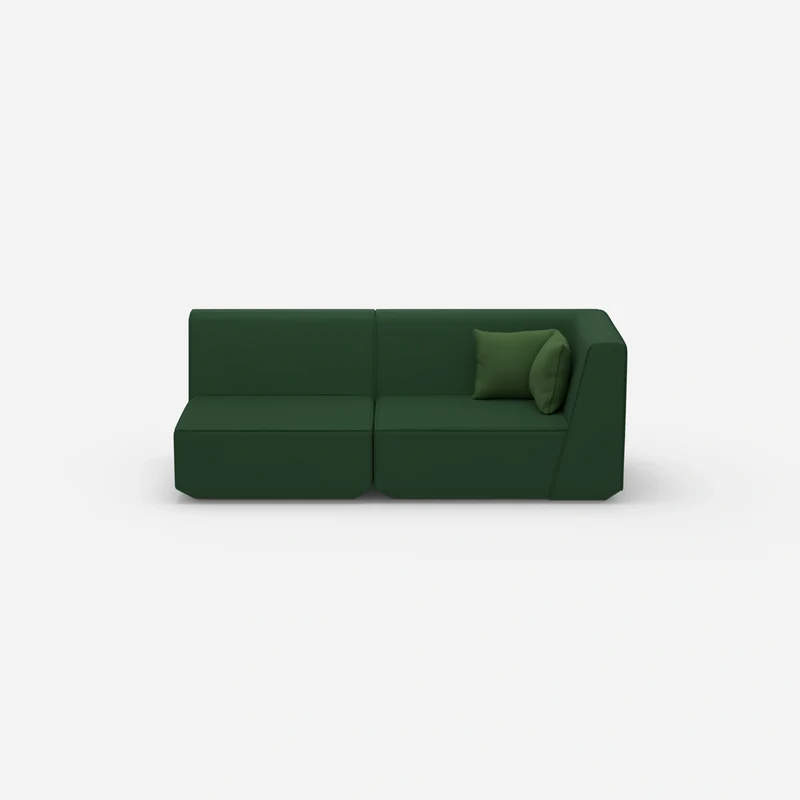Sofa Zweisitzer grün 180 cm breit