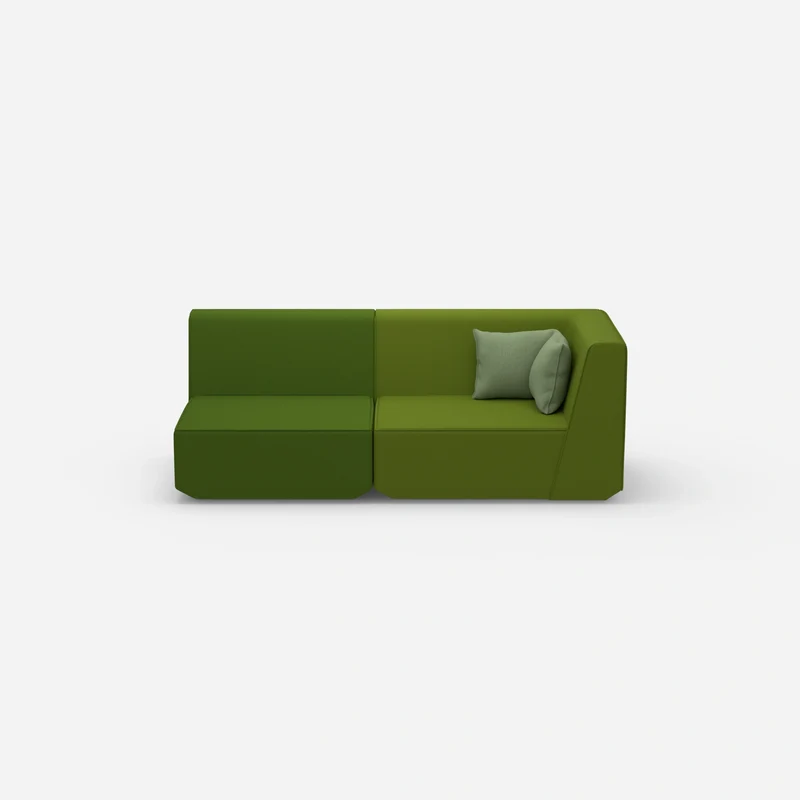 Sofa Zweisitzer grün 180 cm breit