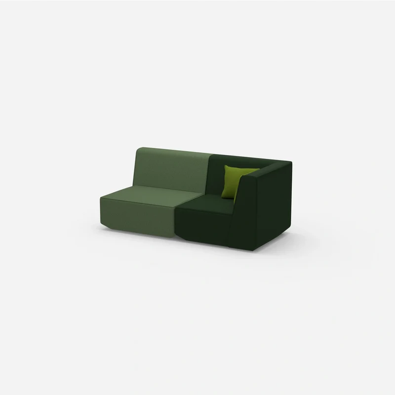 2 Sitzer Sofa grün