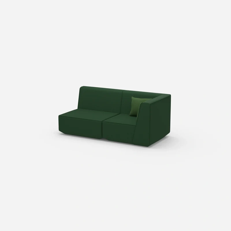 2 Sitzer Sofa grün