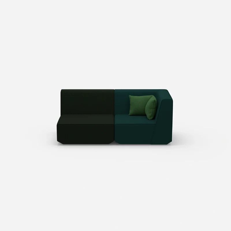 2 Sitzer Sofa grün