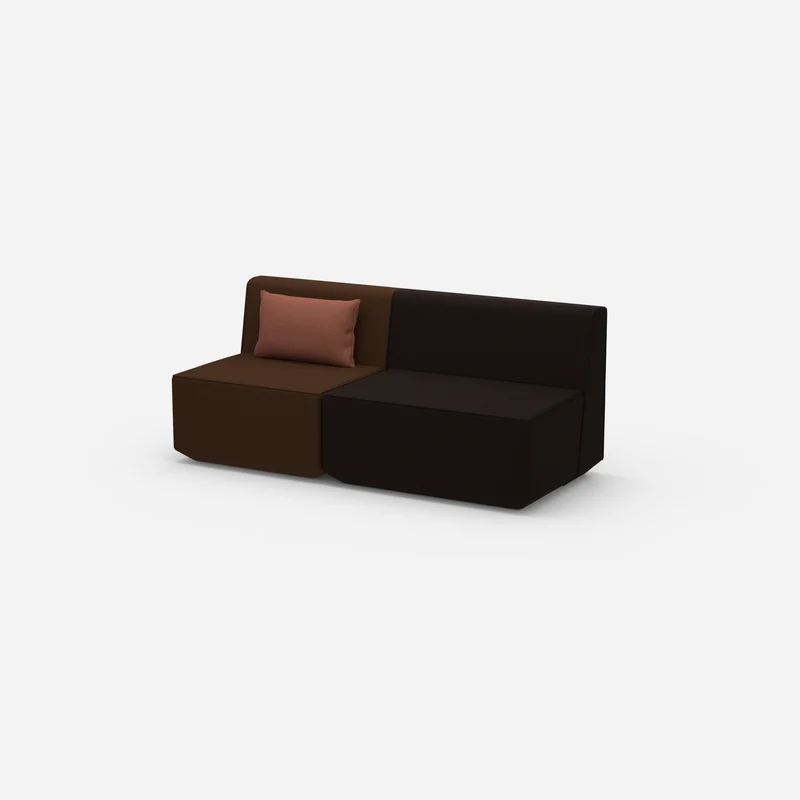 Modulares Sofa ohne Armlehne