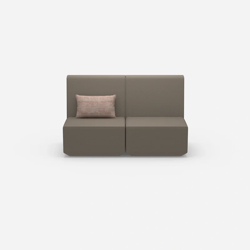 Zweisitzer Modulsofa ohne Armlehnen