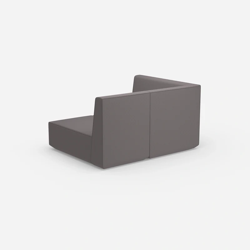 Zweisitzer Modulsofa mit Eckmodul