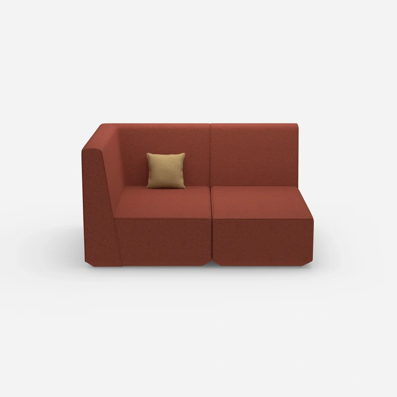 Zweisitzer Modulsofa mit Eckmodul