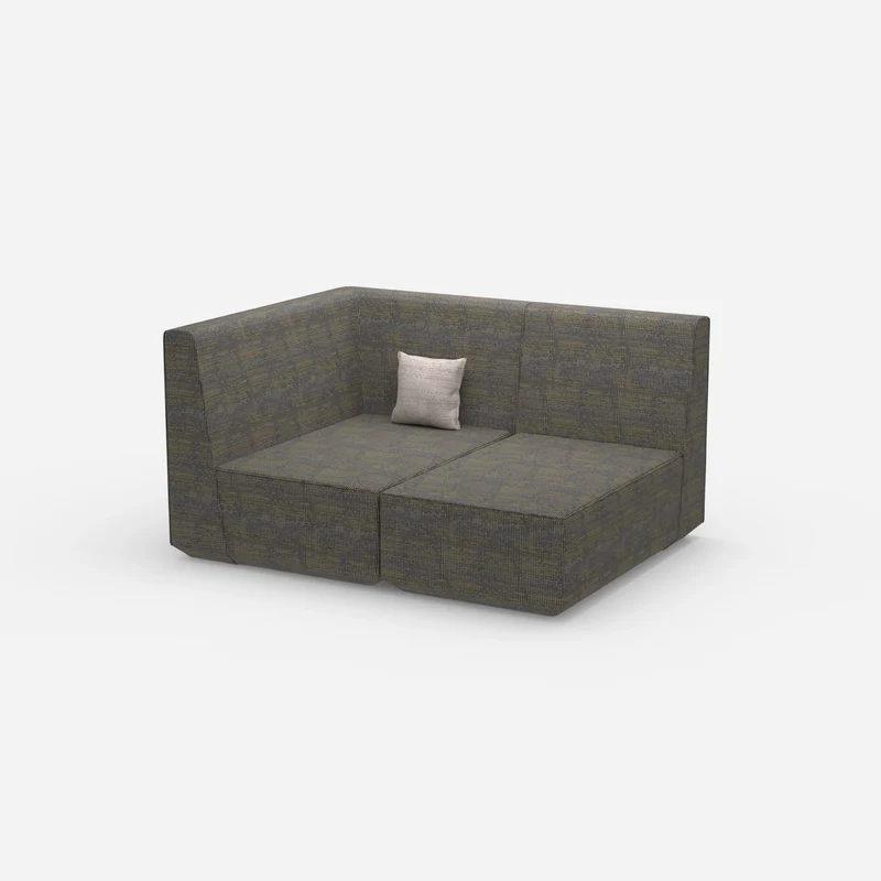 Zweisitzer Modulsofa mit Eckmodul