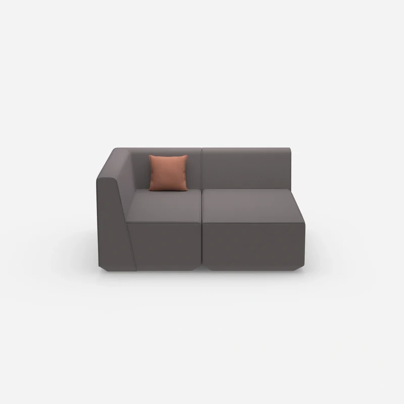2 Sitzer Sofa mit Ecke