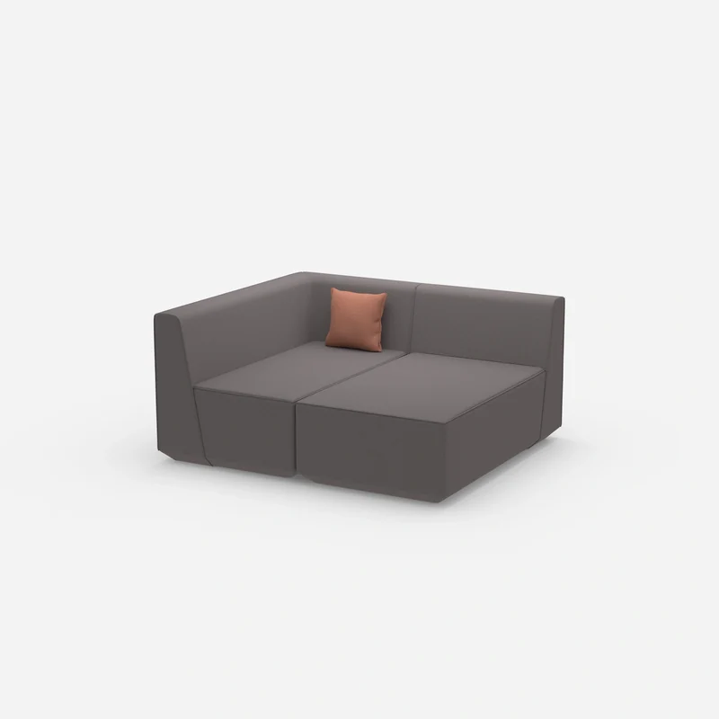 2 Sitzer Sofa mit Ecke