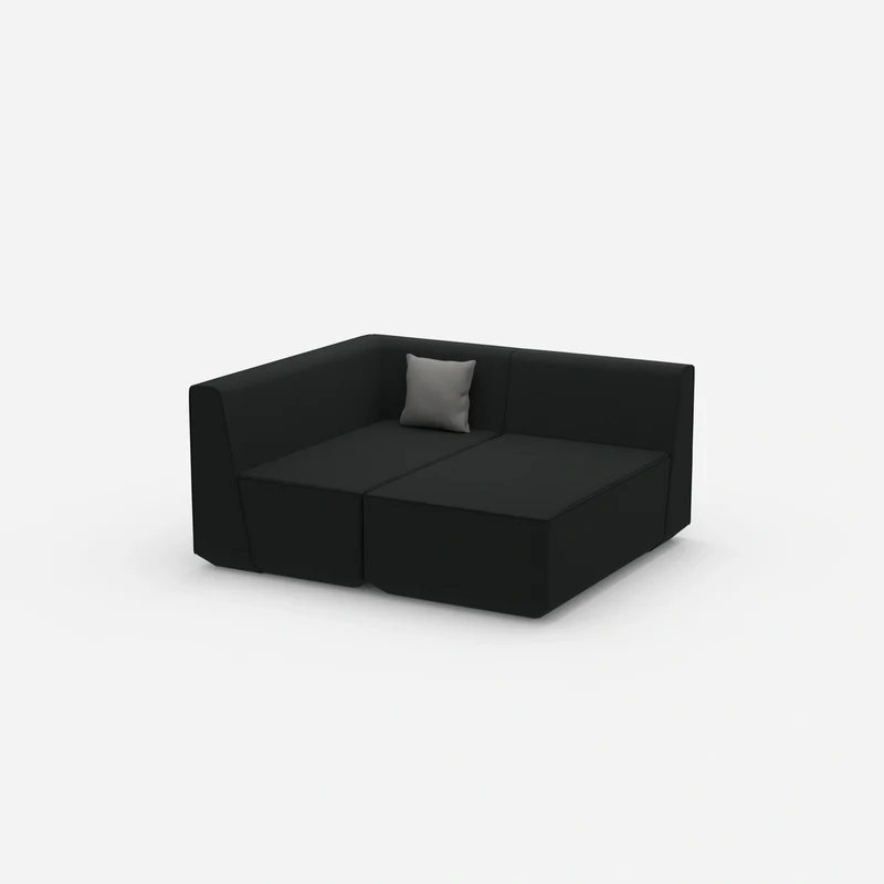 2 Sitzer Sofa mit Ecke