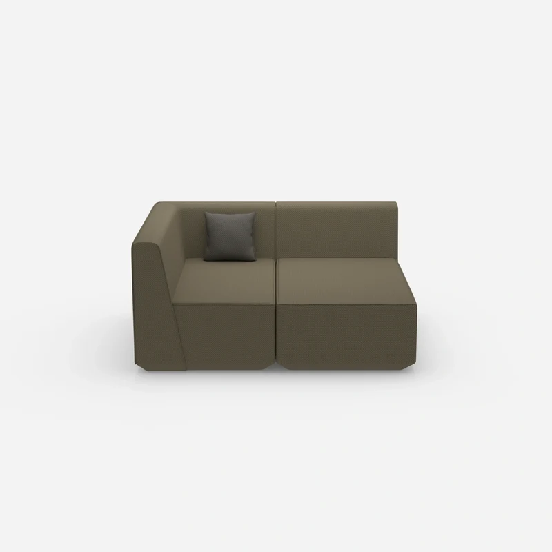 2 Sitzer Sofa mit Ecke