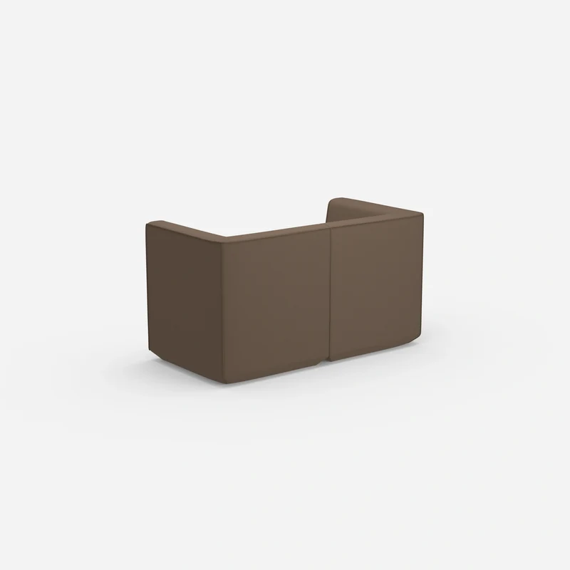 Sofa Zweisitzer braun 160 cm breit