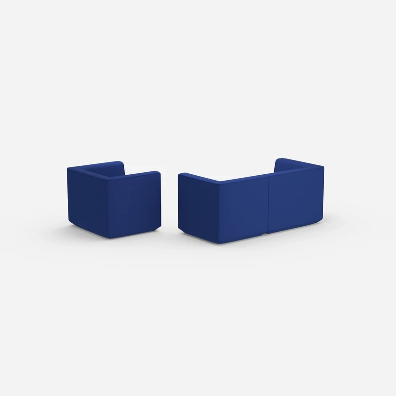 2 Sitzer Sofa mit Sessel 270 cm breit