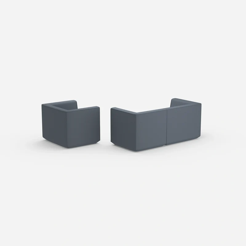 2 Sitzer Sofa mit Sessel 270 cm breit