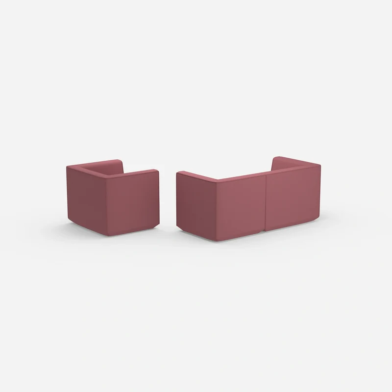 2 Sitzer Sofa mit Sessel 270 cm breit