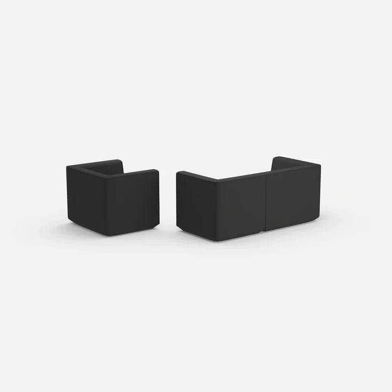 2 Sitzer Sofa mit Sessel 270 cm breit