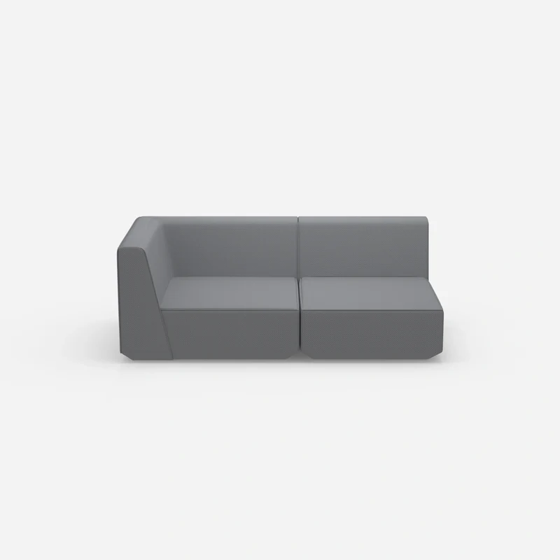 Graues Modulsofa 180 cm breit