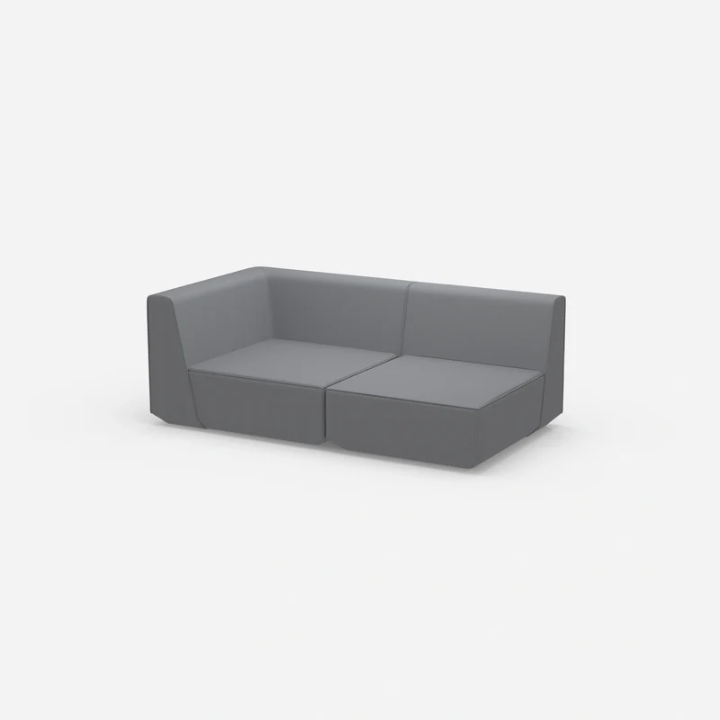 Graues Modulsofa 180 cm breit