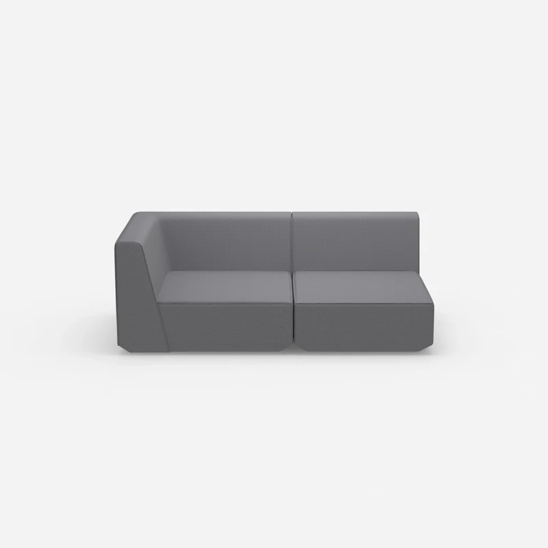 Graues Modulsofa 180 cm breit