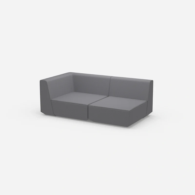 Graues Modulsofa 180 cm breit
