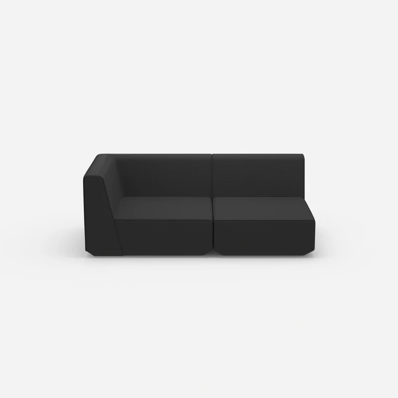 Graues Modulsofa 180 cm breit