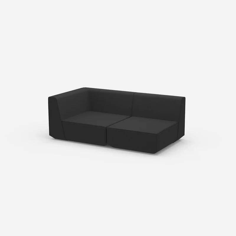 Graues Modulsofa 180 cm breit