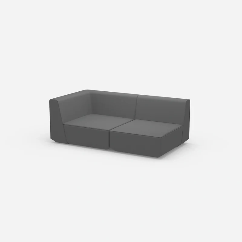 Graues Modulsofa 180 cm breit