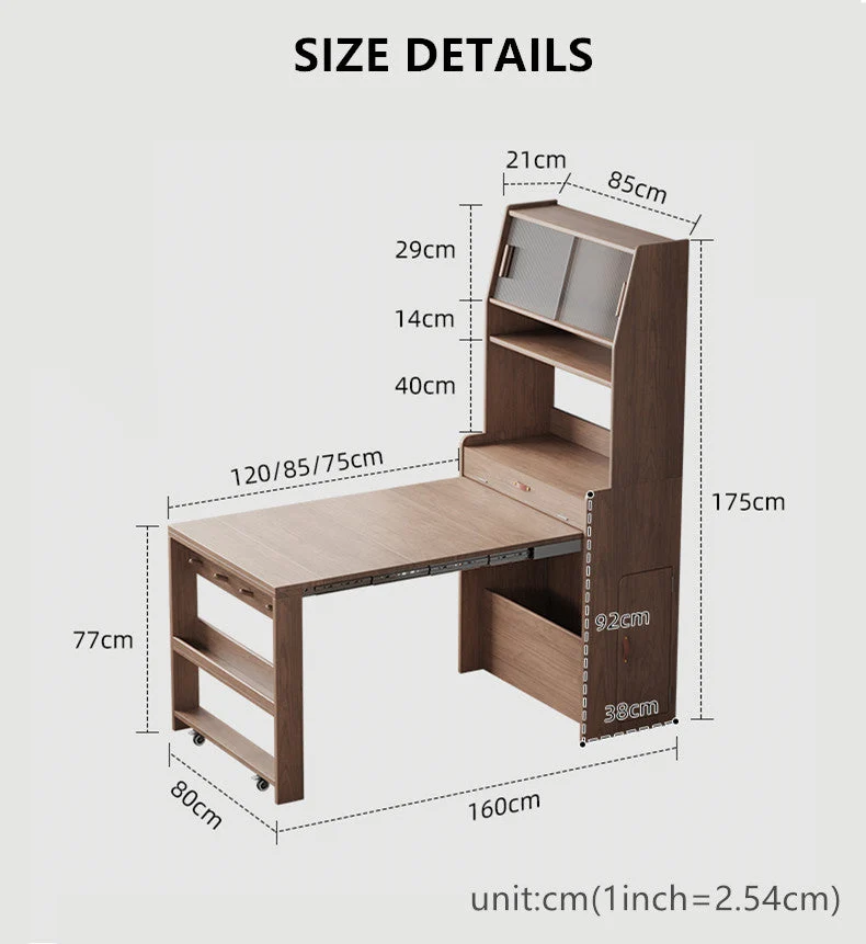 Stallschrank mit ausziehbarem Tisch und Klappstühlen