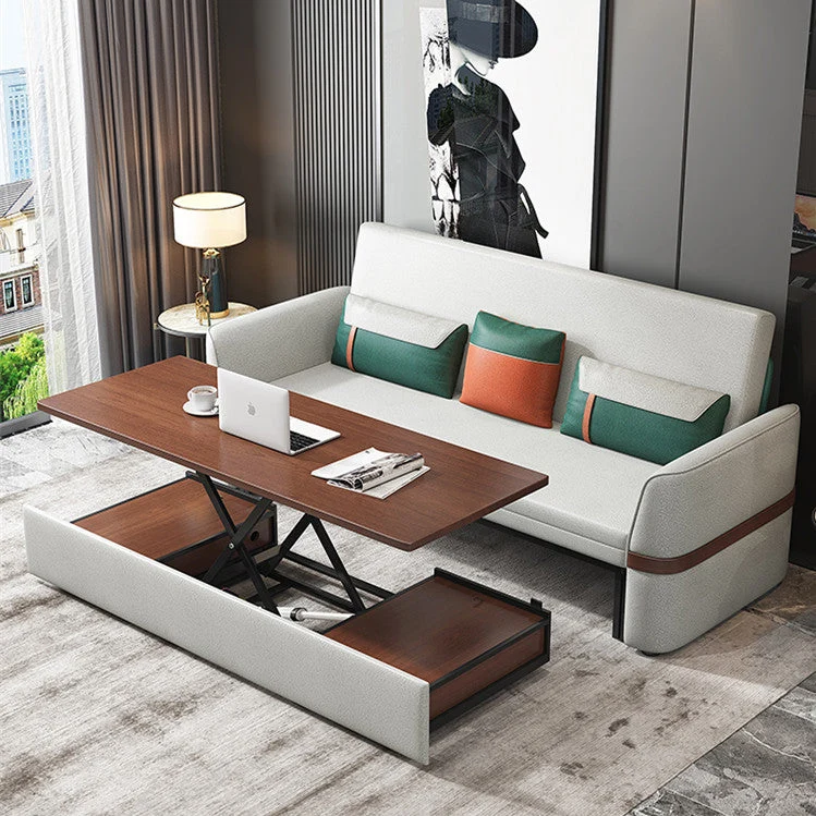 Multifunktions-Schlafsofa mit elektrisch anhebbarem Couchtisch