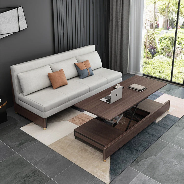 Modernes umwandelbares Schlafsofa mit elektrisch anhebbarem Couchtisch