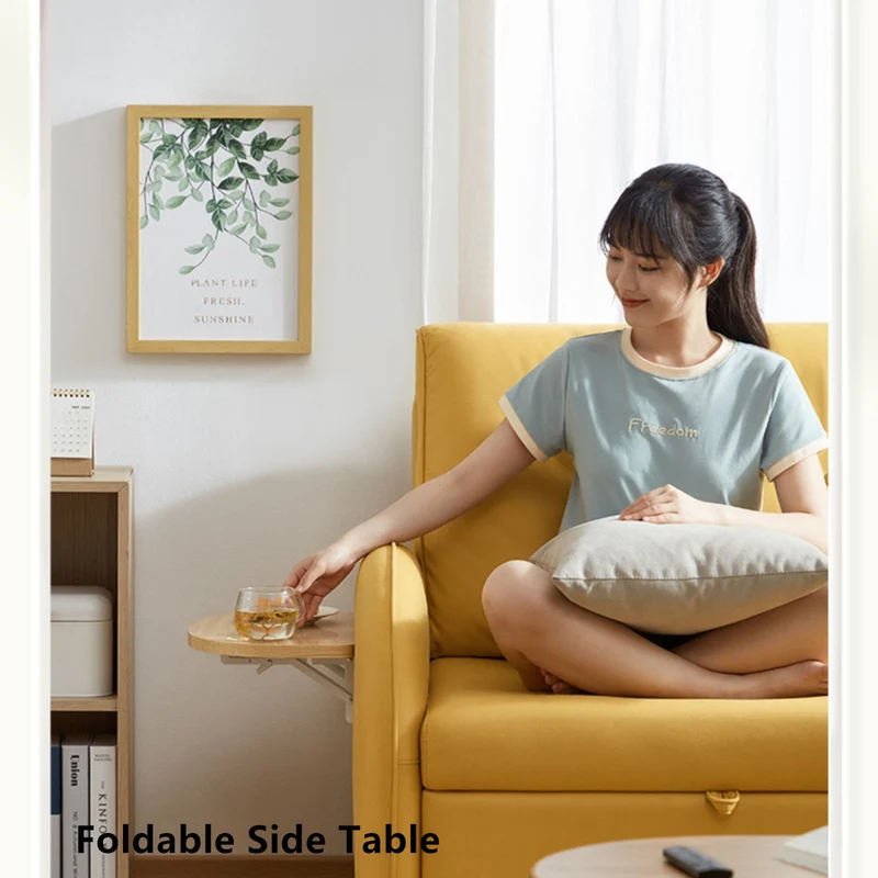 Balkon-Sofa-Schlafsessel mit klappbarem Beistelltisch und Tasche