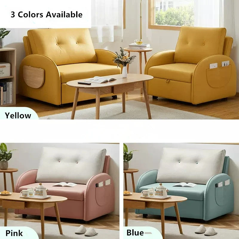 Balkon-Sofa-Schlafsessel mit klappbarem Beistelltisch und Tasche