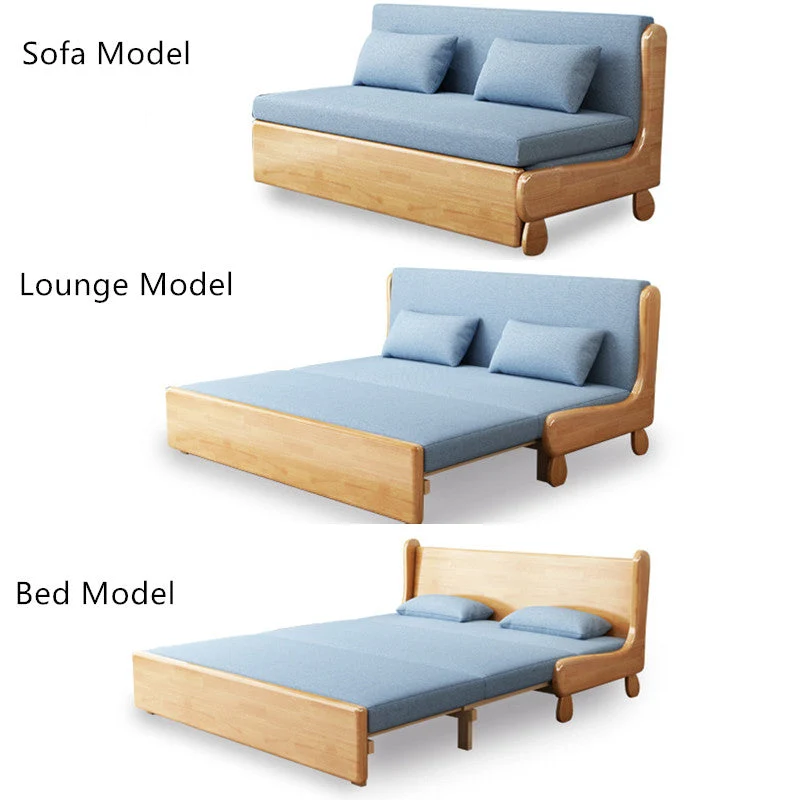Ausziehbares Schlafsofa aus Massivholz