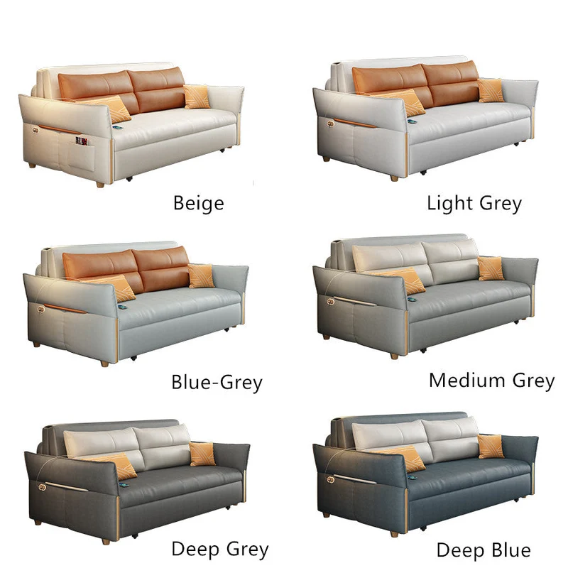 Ferngesteuertes Power-Sleeper-Schlafsofa mit darunterliegender Schublade