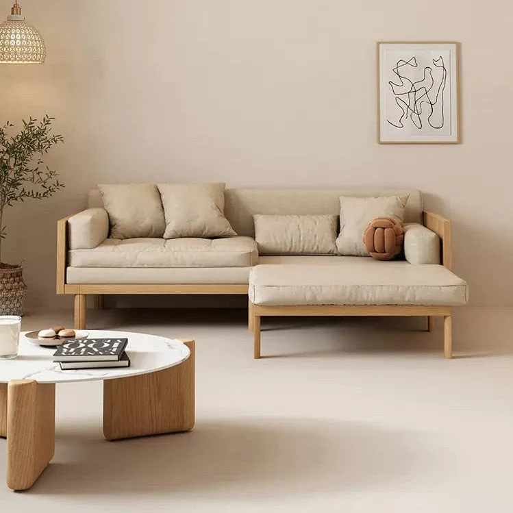 Janpandi ausziehbares Multifunktions-Schlafsofa mit Massivholzrahmen