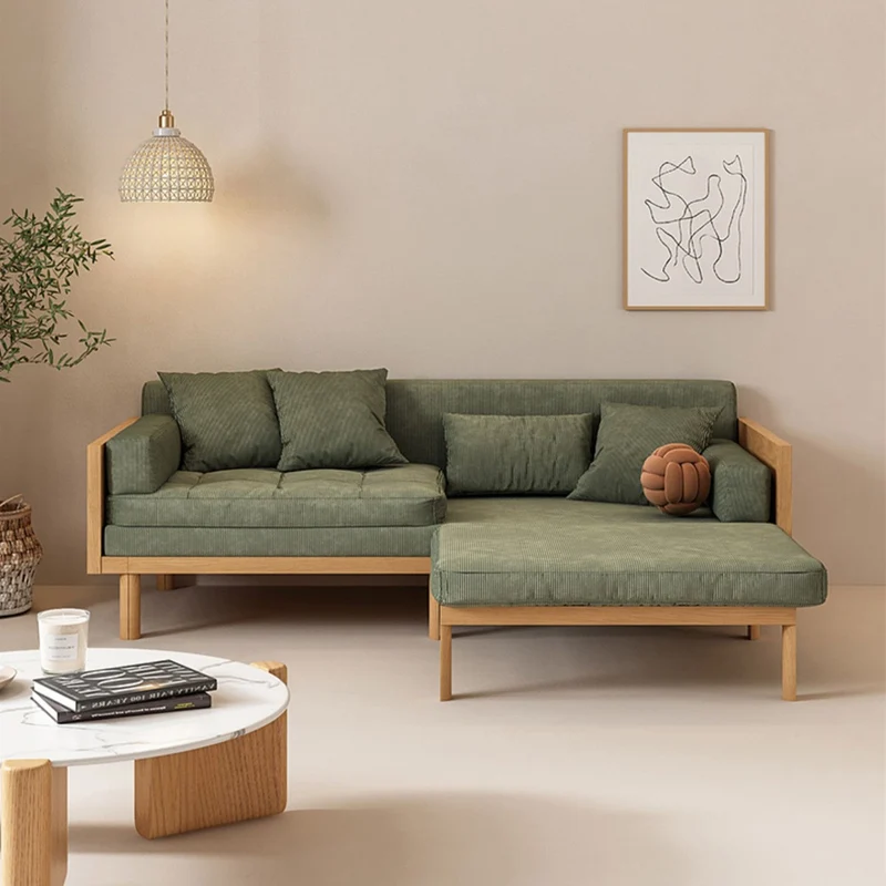 Janpandi ausziehbares Multifunktions-Schlafsofa mit Massivholzrahmen