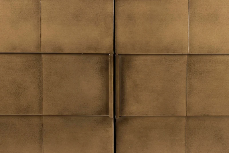 Sideboard Hanna aus Metall mit goldener Oberfläche von Dutchbone