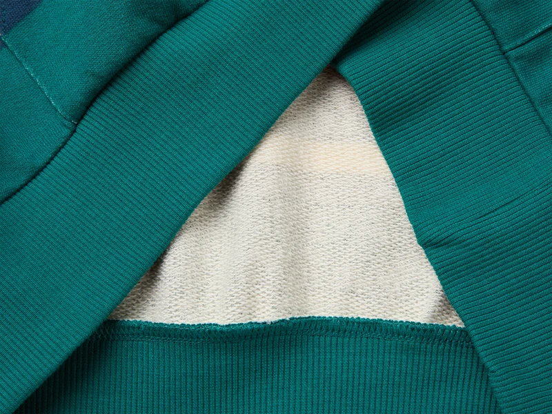Übergroßer gestreifter Hoodie