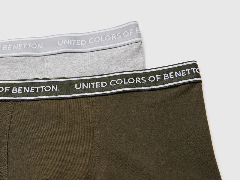 Set aus zwei Boxershorts mit Logo-Gummizug