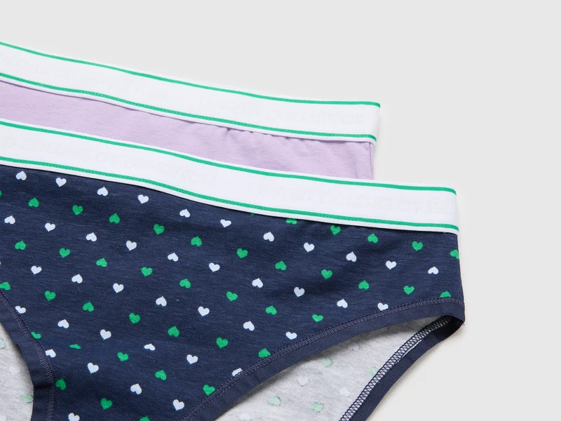 Zwei Slips mit Logo-Gummizug